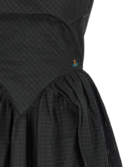 Vivienne Westwood Schwarzes Polyester-Midikleid