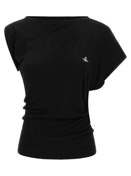 Vivienne Westwood Schwarzes Hebo Oberteil aus Viskose
