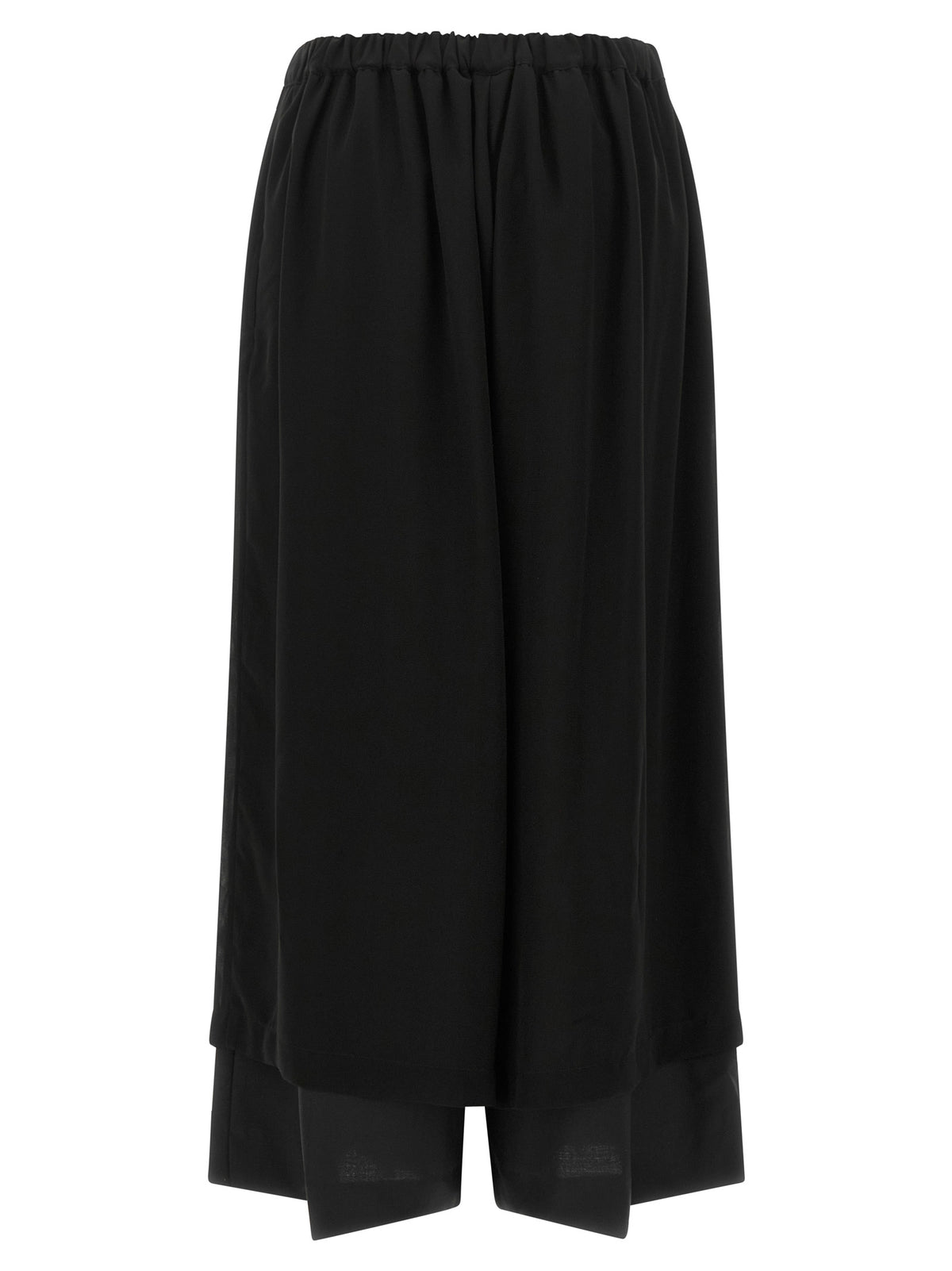 Comme des Garçons Schwarze Wollhose