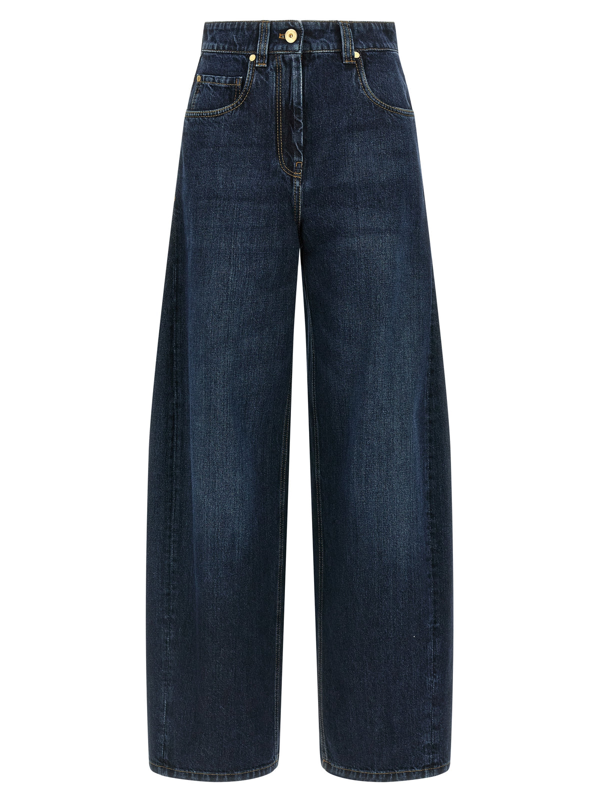 Jeans in denim di cotone blu Brunello Cucinelli