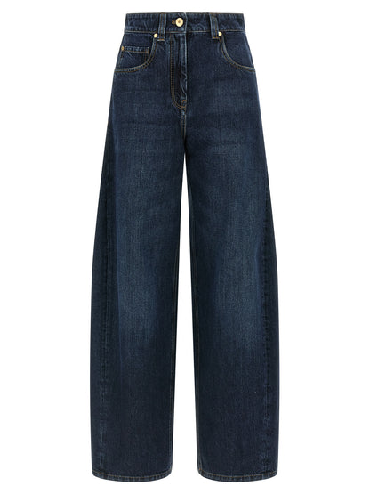 Jeans in denim di cotone blu Brunello Cucinelli