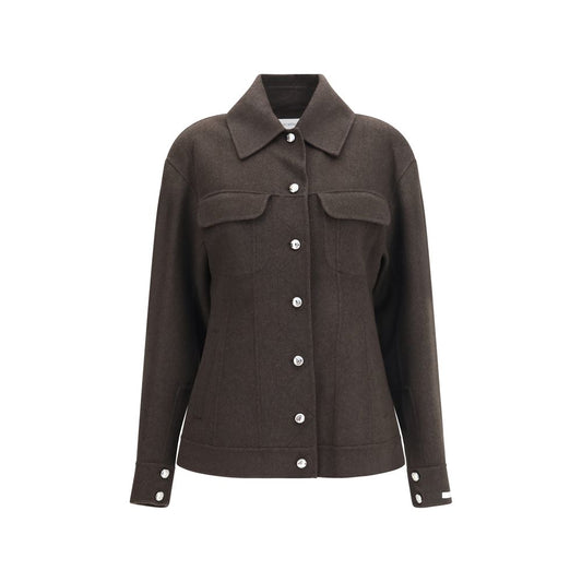 Max Mara Brauner Wollmantel in voller Länge