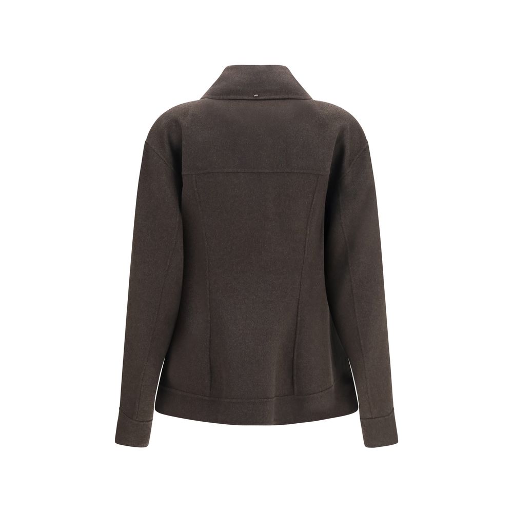 Max Mara marroner lanacappotto in voller Länge