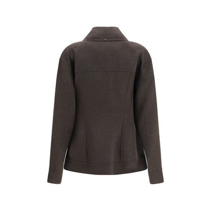 Max Mara marroner lanacappotto in voller Länge