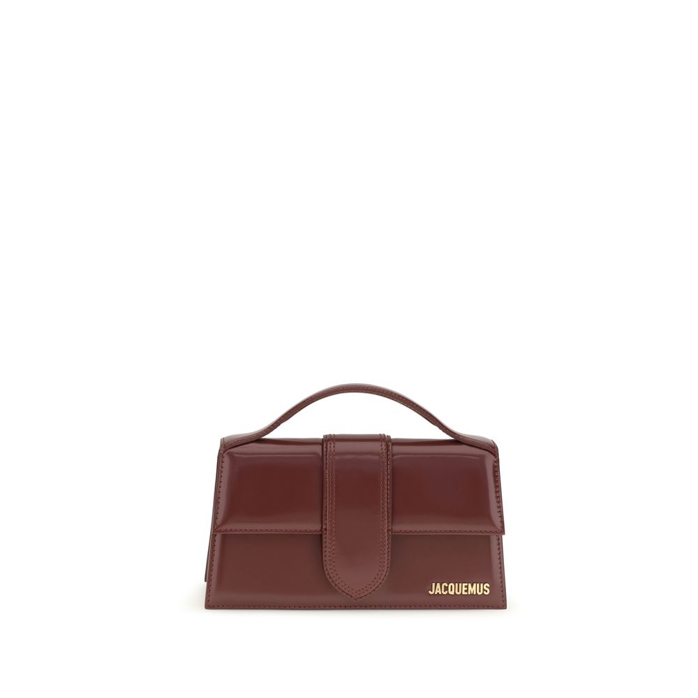 Jacquemus Le Grand Bambino Burgundy Calfskin Shoulder Bag