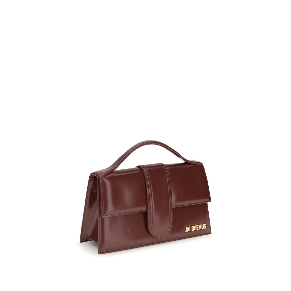 Jacquemus Le Grand Bambino Burgundy Calfskin Shoulder Bag