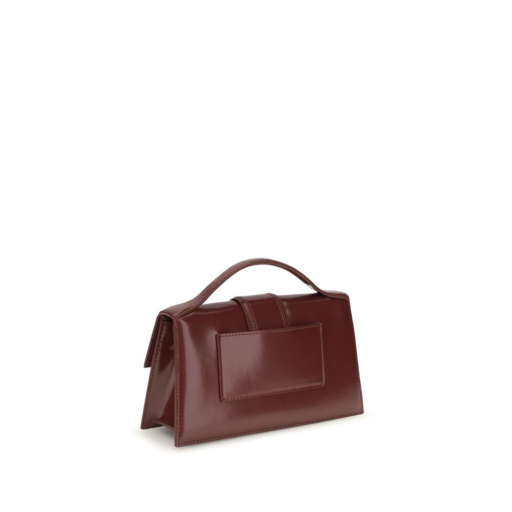Jacquemus Le Grand Bambino Burgundy Calfskin Shoulder Bag