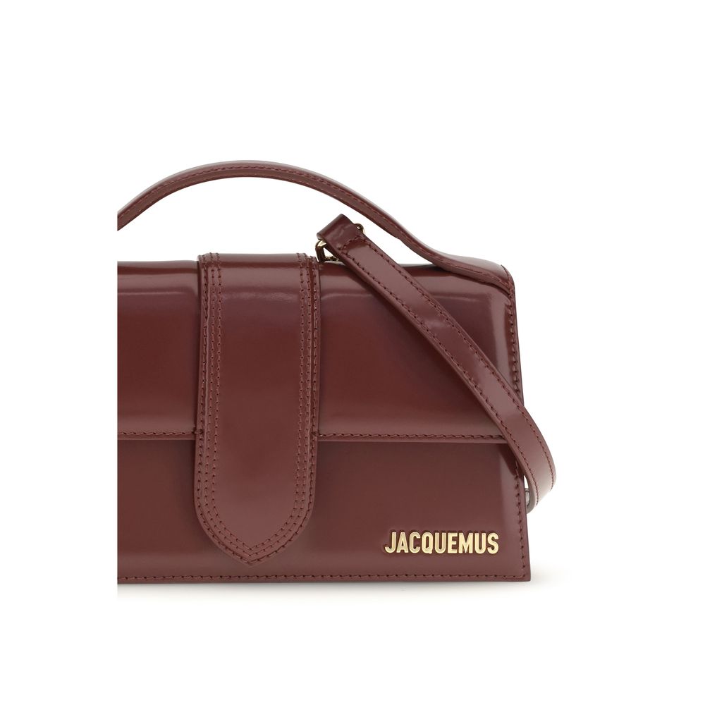 Jacquemus Le Grand Bambino Burgundy Calfskin Shoulder Bag