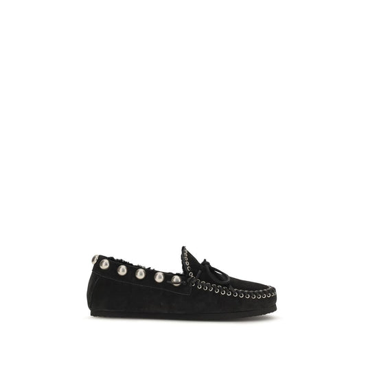 Isabel Marant Black "" Calf Leather Loafer zum Hineinschlüpfen
