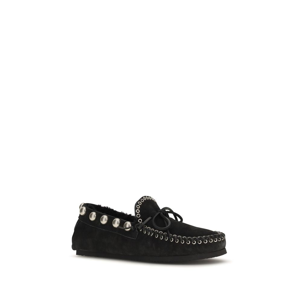 Isabel Marant Black "" Calf Leather Loafer zum Hineinschlüpfen