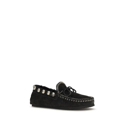 Isabel Marant Black "" Calf Leather Loafer zum Hineinschlüpfen