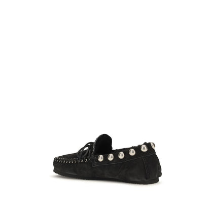 Isabel Marant Black "" Calf Leather Loafer zum Hineinschlüpfen