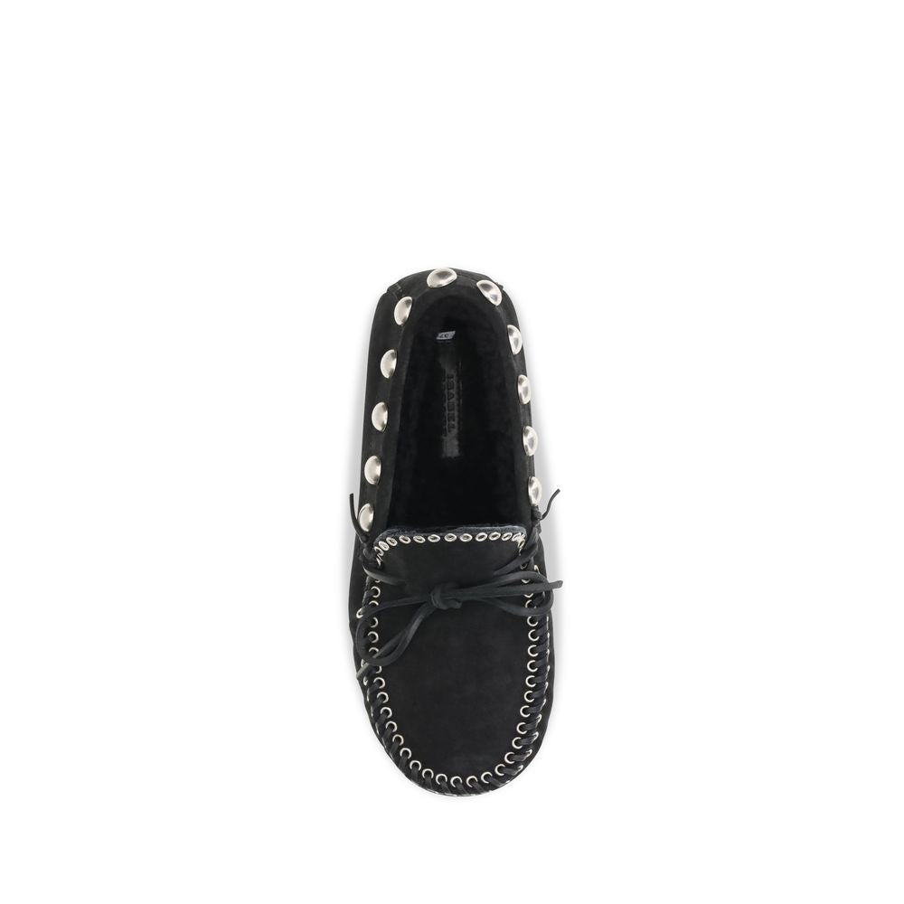 Isabel Marant Black "" Calf Leather Loafer zum Hineinschlüpfen