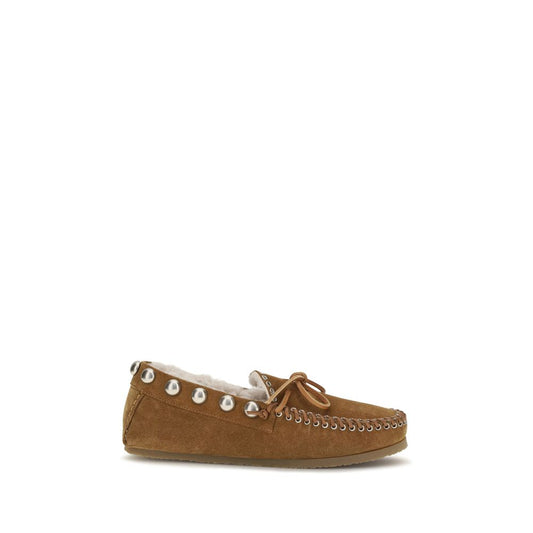 Isabel Marant Brown Calf Leather Loafer zum Hineinschlüpfen