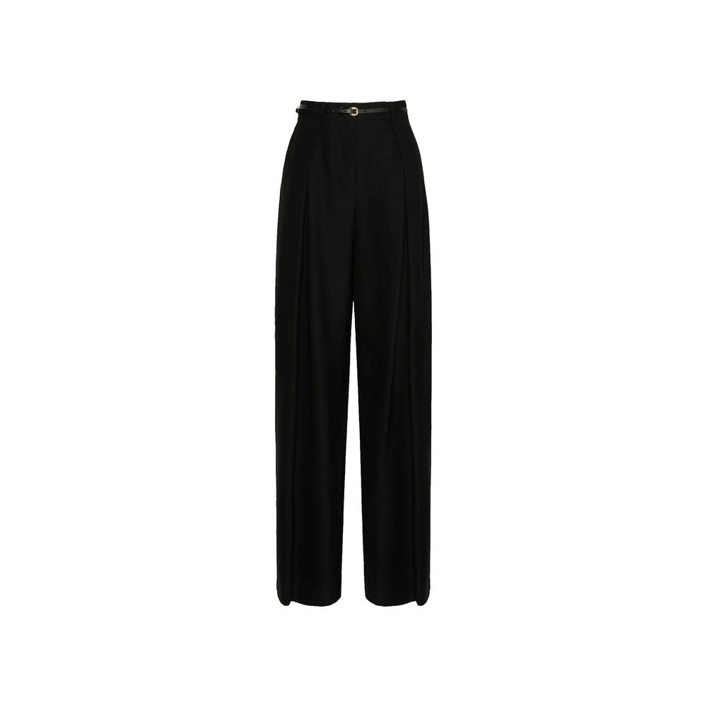 Max Mara Schwarze Freizeithose aus Elasthan