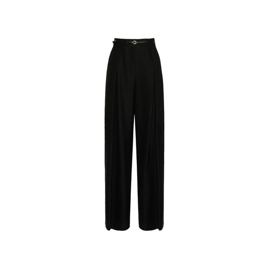 Max Mara Schwarze Freizeithose aus Elasthan