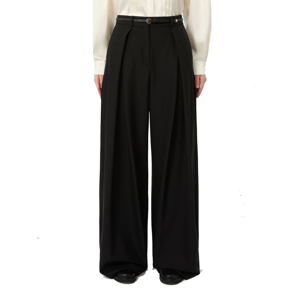 Max Mara Schwarze Freizeithose aus Elasthan