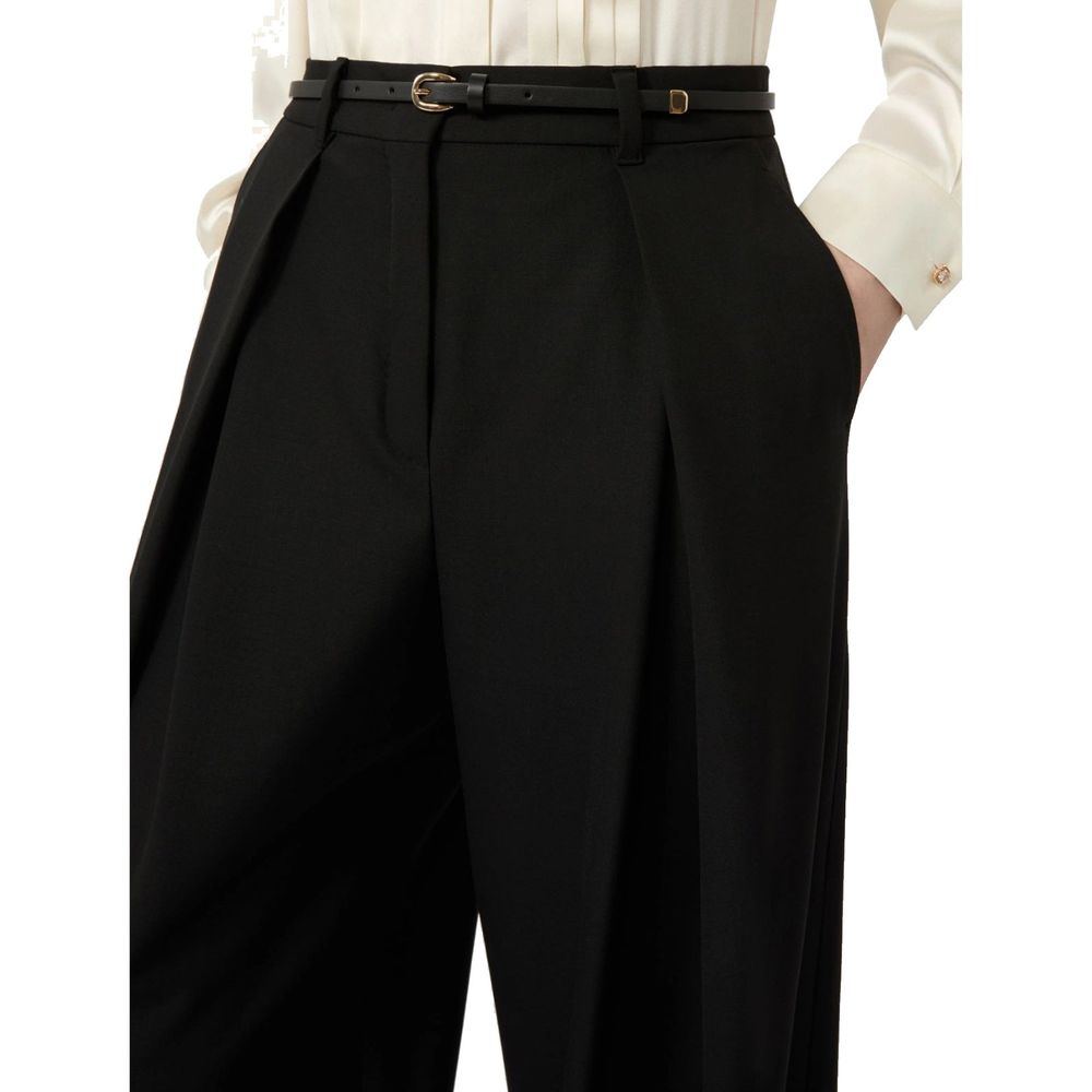 Max Mara Schwarze Freizeithose aus Elasthan