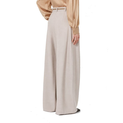 Max Mara Beige Elastane Trousers
