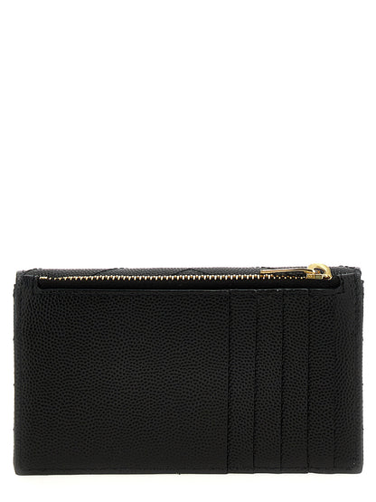 Saint Laurent Cassandre Kartenetui aus schwarzem Kalbsleder – Produktansicht 2
