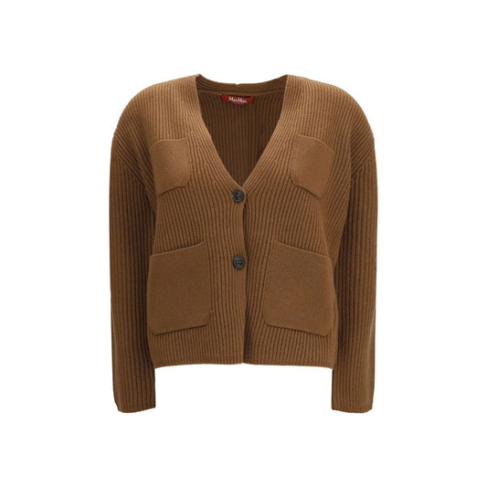 Max Mara Brauner Woll Cardigan Oves Aries