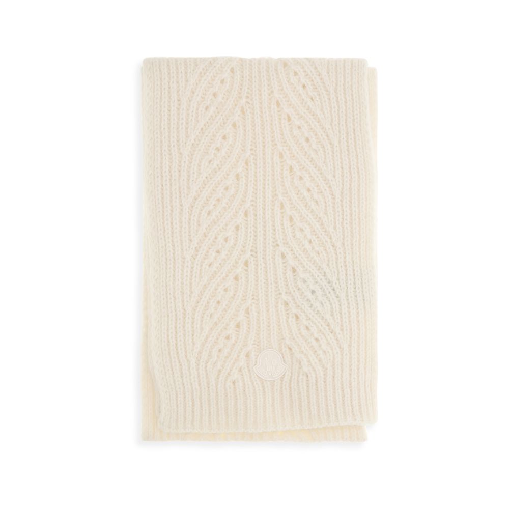 Moncler Sciarpa Beige in Lana e Alpaca