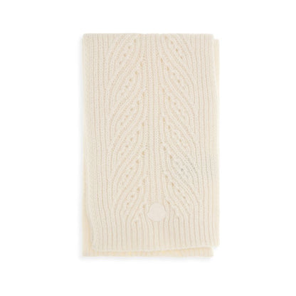 Moncler Sciarpa Beige in Lana e Alpaca