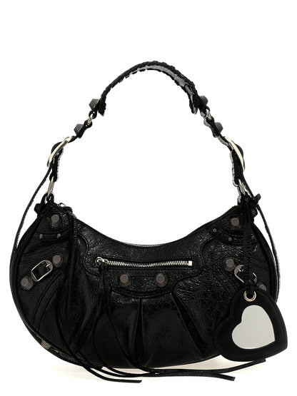 Balenciaga Schwarze Lammleder-Schultertasche
