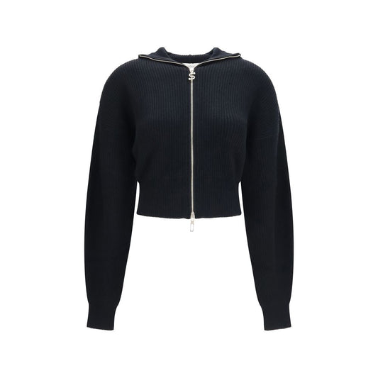 Max Mara Strickjacke aus schwarzer Wolle Oves Aries