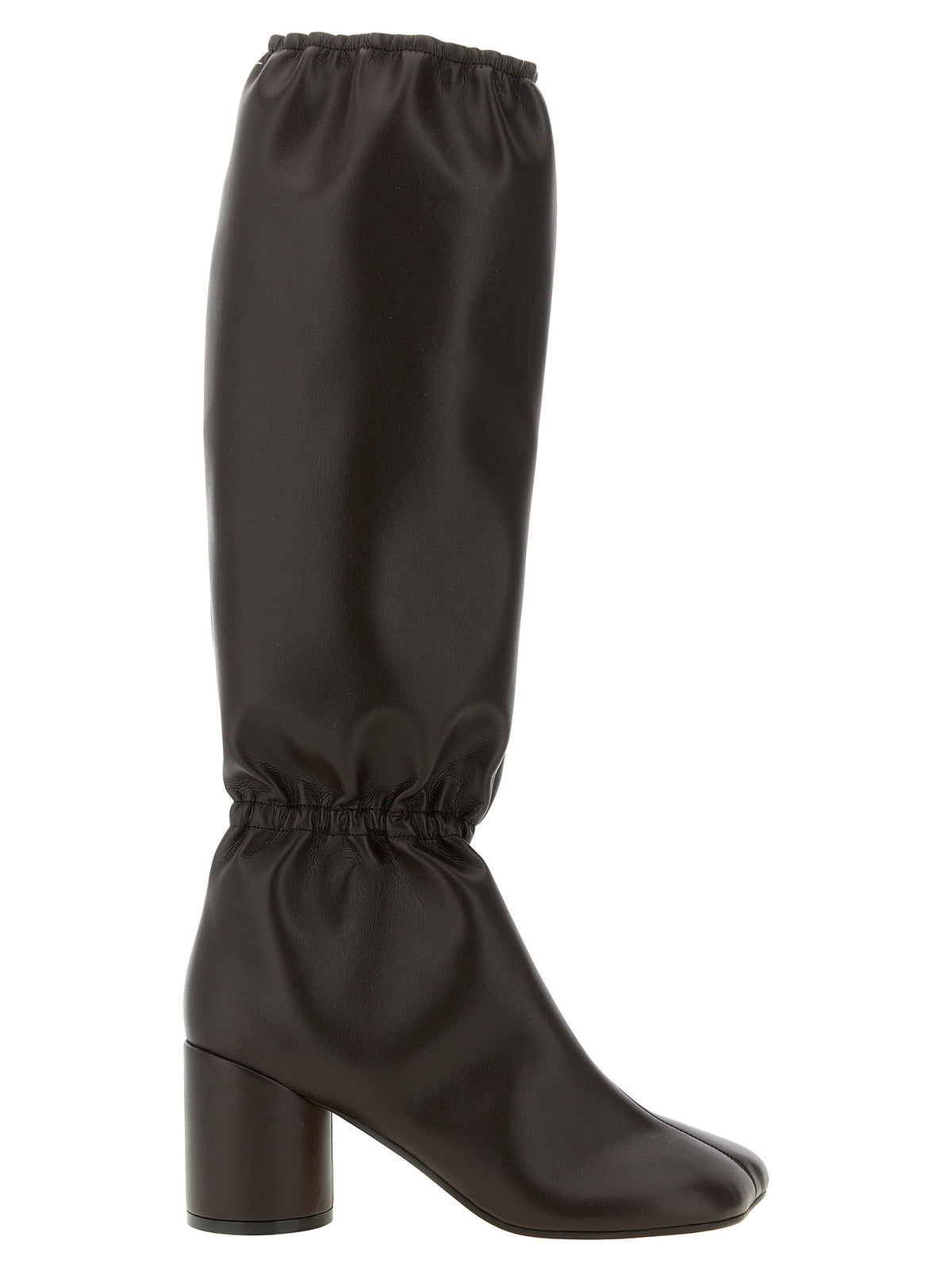 MM6 Maison Margiela marrone Anatomic Overknee-stivali in Polyurethan