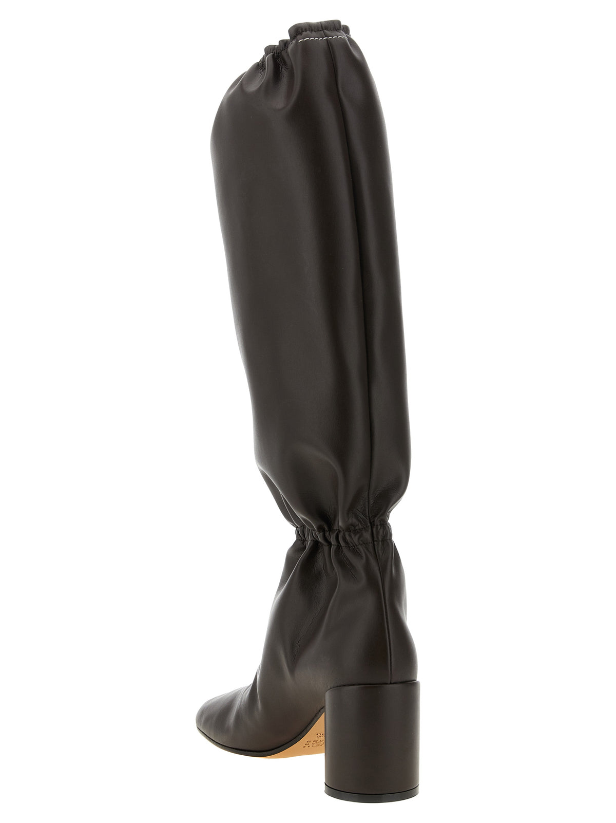 MM6 Maison Margiela marrone Anatomic Overknee-stivali in Polyurethan