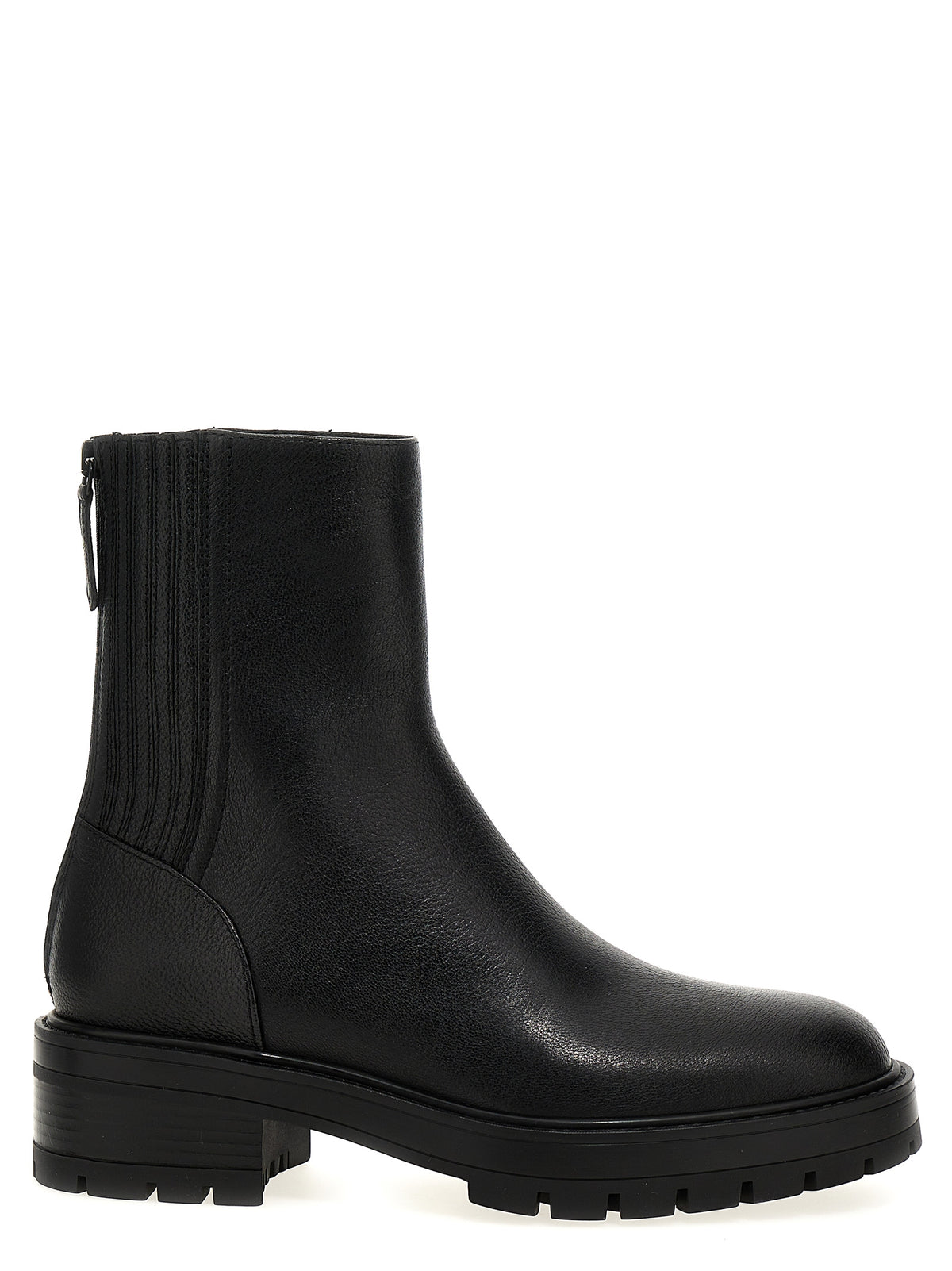 Aquazzura nero stivaletti in pelle di vitello