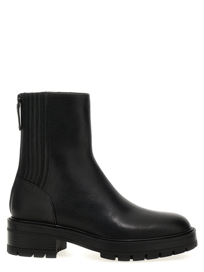 Aquazzura nero stivaletti in pelle di vitello