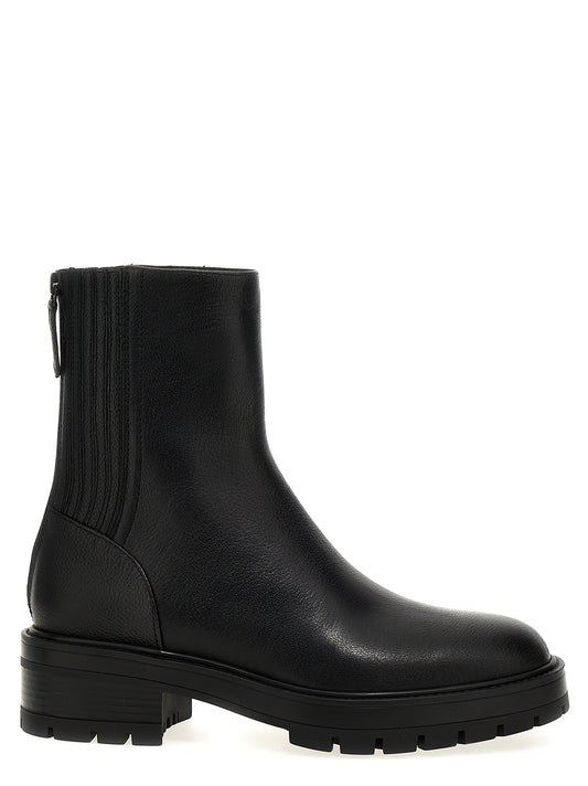 Aquazzura Schwarze Stiefeletten aus Kalbsleder