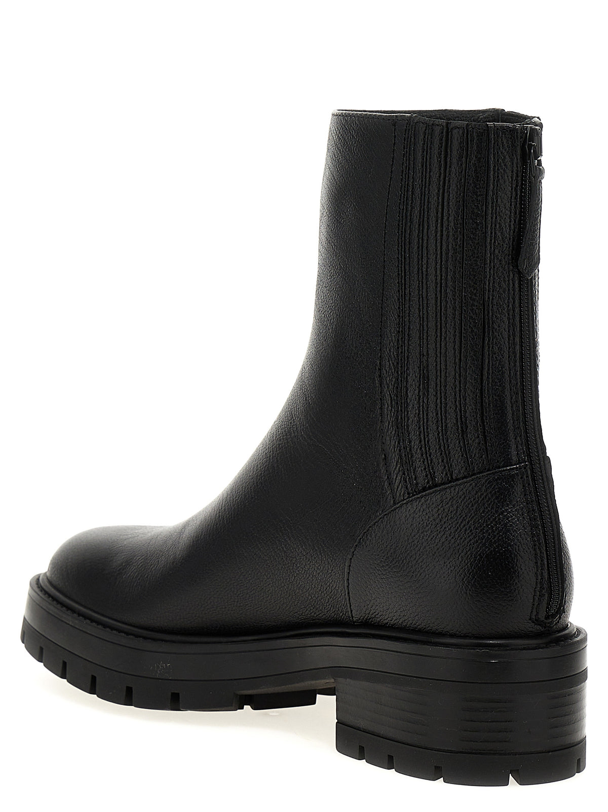 Aquazzura nero stivaletti in pelle di vitello