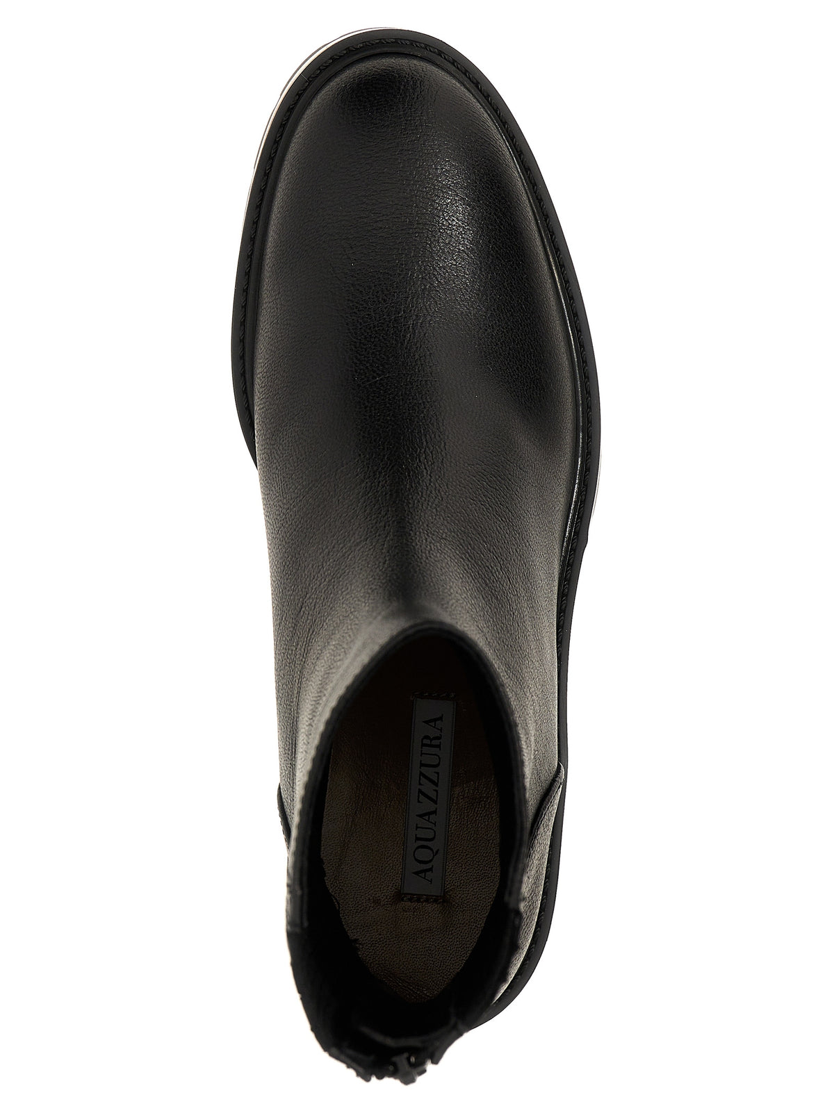 Aquazzura nero stivaletti in pelle di vitello