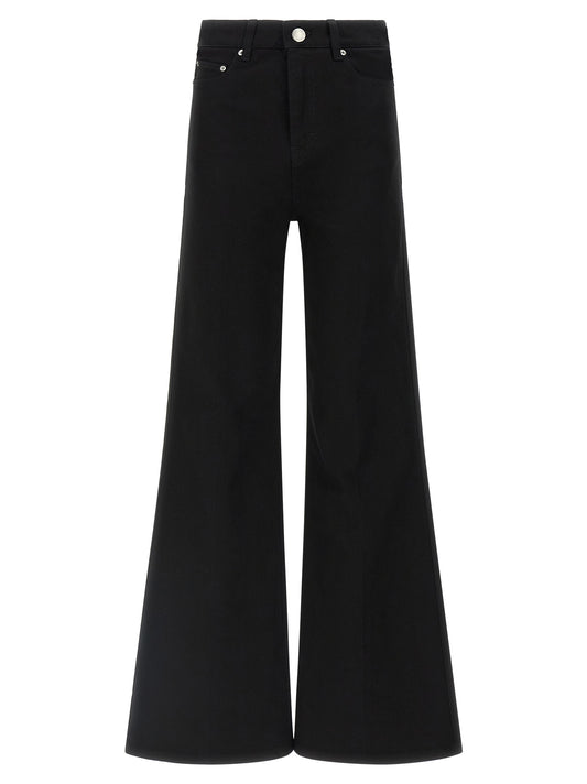 Ami Paris Schwarze Baumwoll-Schlagjeans