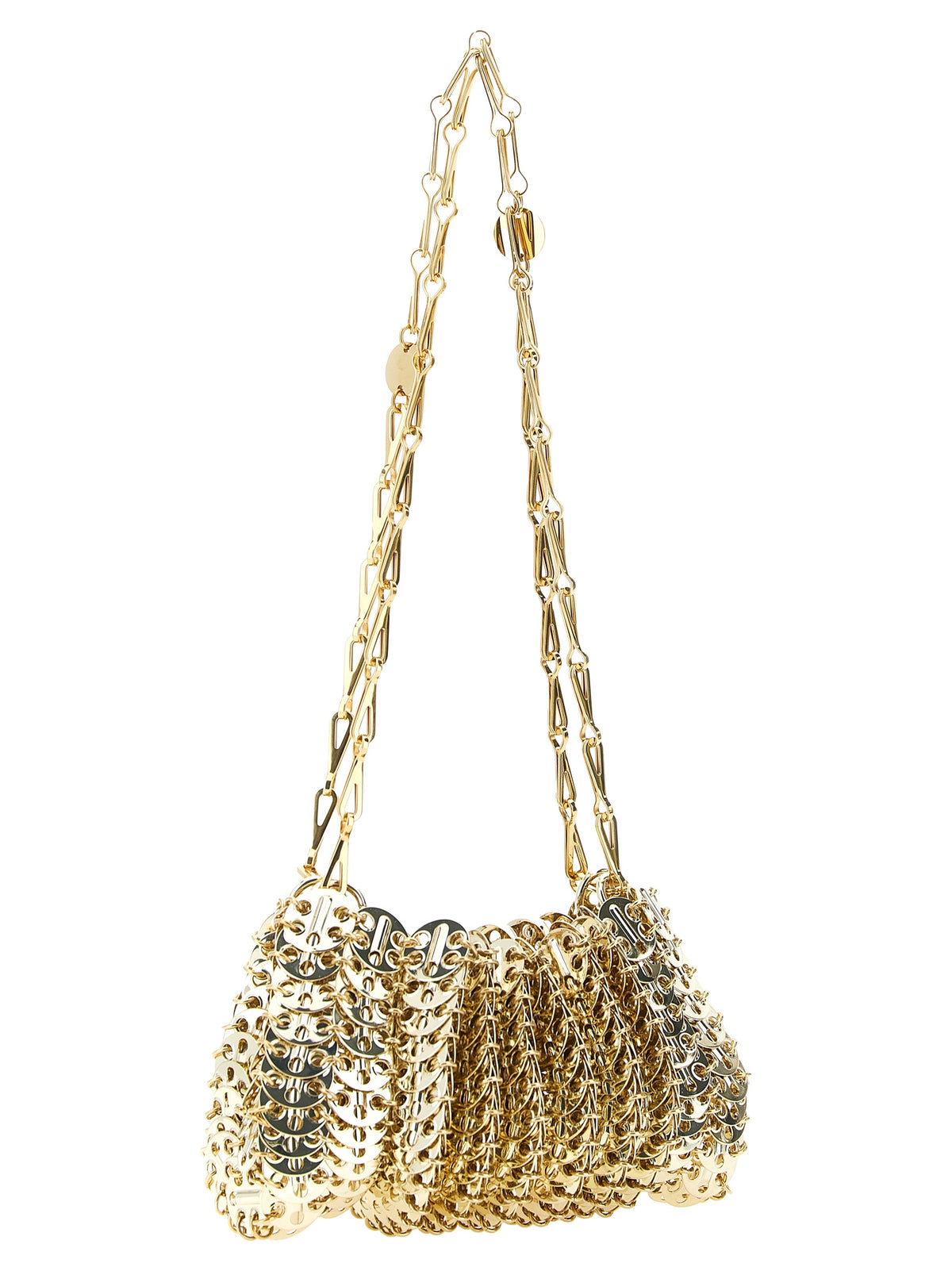 Paco Rabanne Shoulder Bag in goldfarbenem Edelstahl