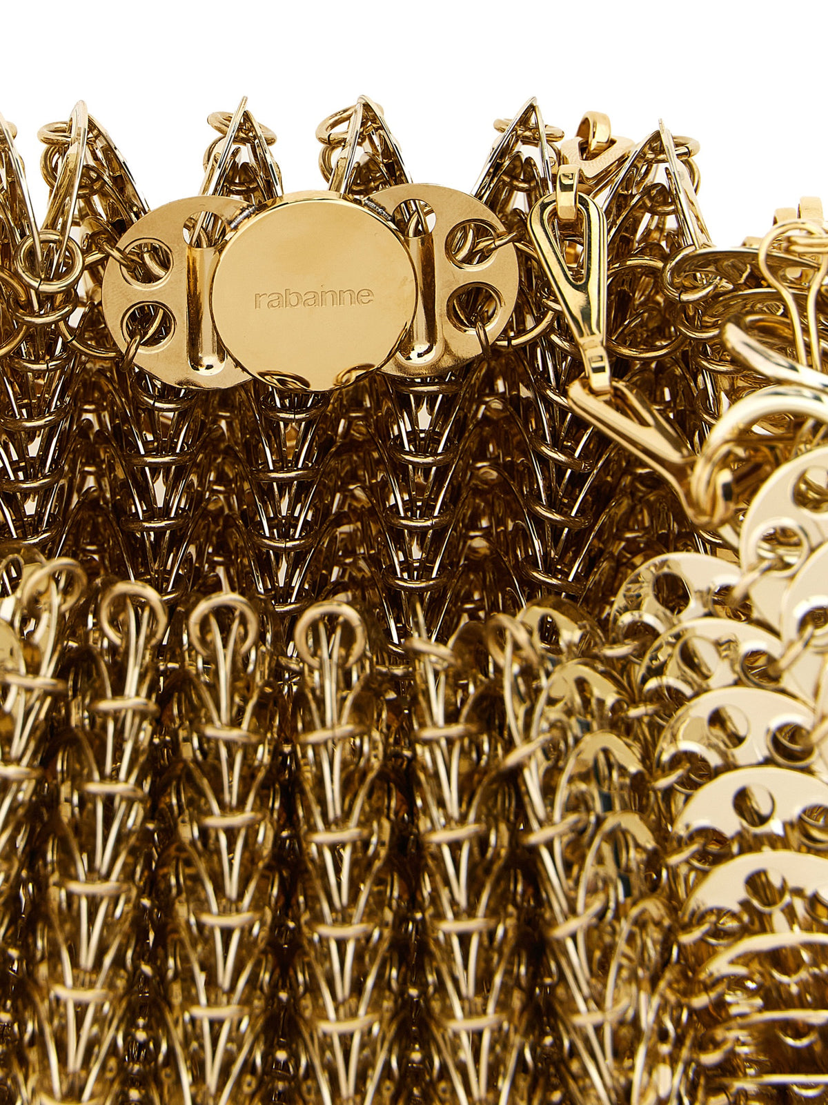 Paco Rabanne Shoulder Bag in goldfarbenem Edelstahl