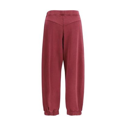 Off-White Violette Baumwollhose im Casual-Look