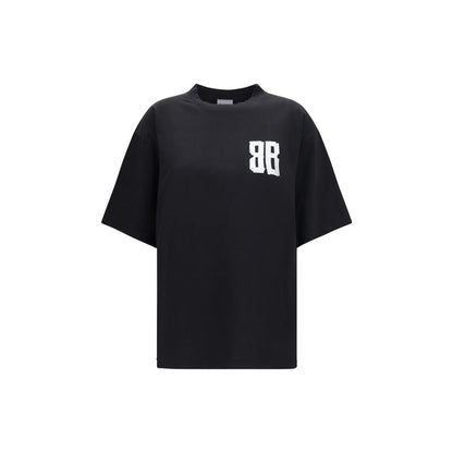 Balenciaga Schwarzes Baumwoll-T-Shirt