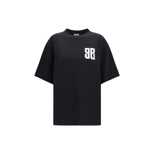 Balenciaga neros cotone-T-Shirt