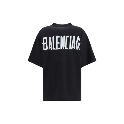 Balenciaga Schwarzes Baumwoll-T-Shirt