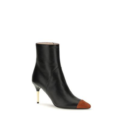 Valentino Garavani nero Ankle Boots in pelle di vitello