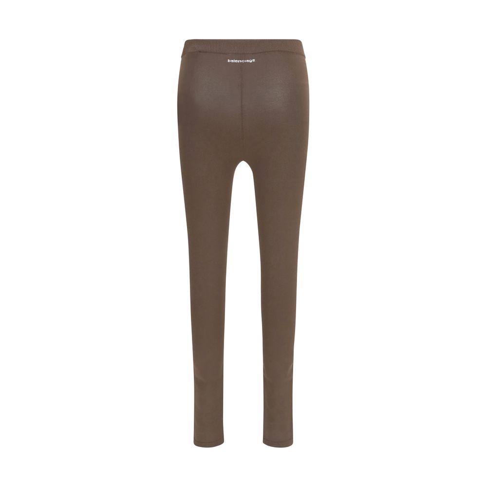 Balenciaga marrone viscosa-Leggings