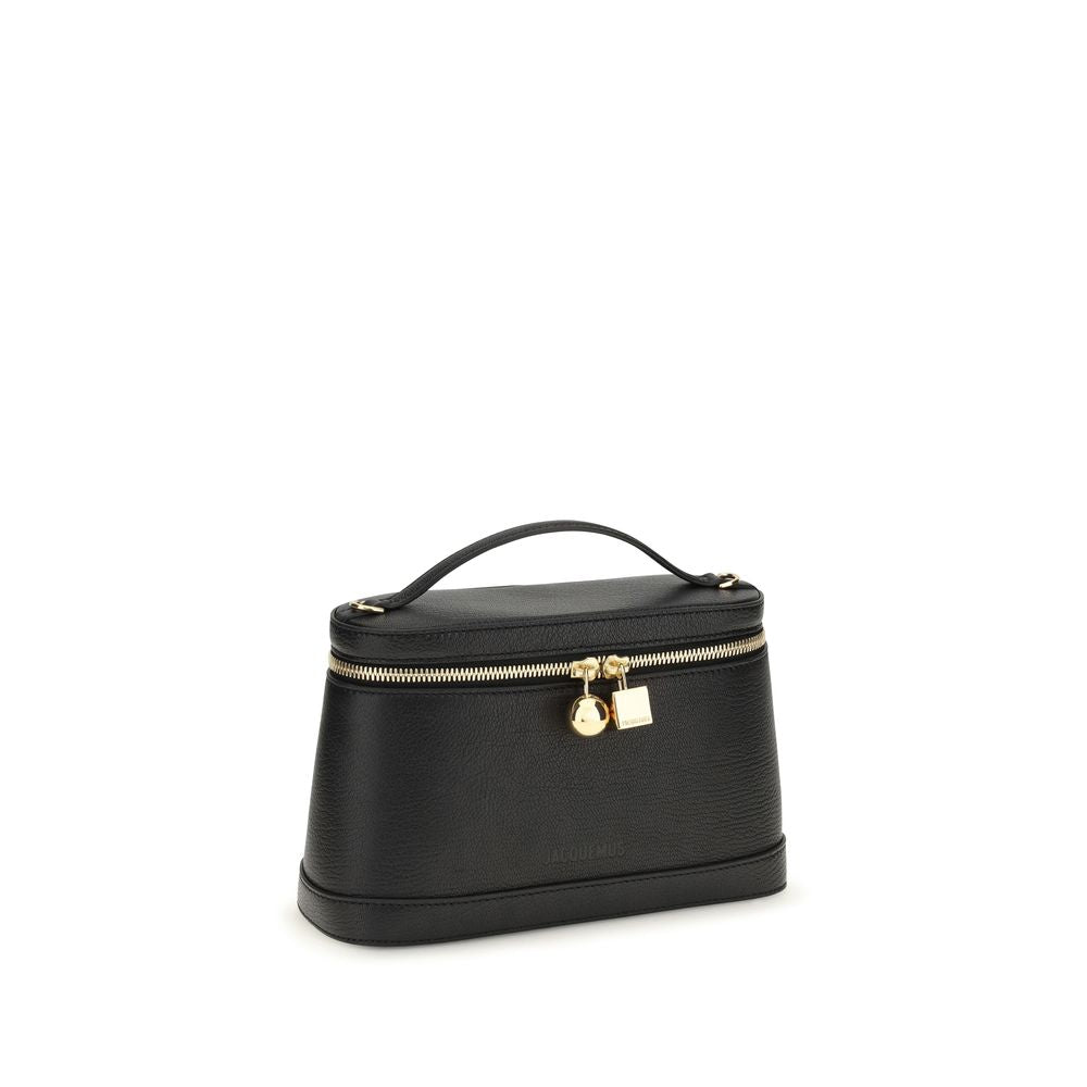 Jacquemus nero pelle di vitello-borsa a spalla