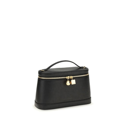 Jacquemus nero pelle di vitello-borsa a spalla