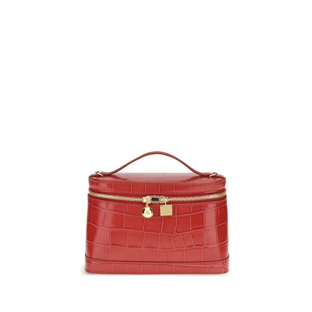 Jacquemus Schultertasche aus rotem Kalbsleder