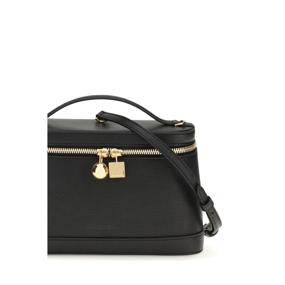 Jacquemus nero pelle di vitello-borsa a spalla