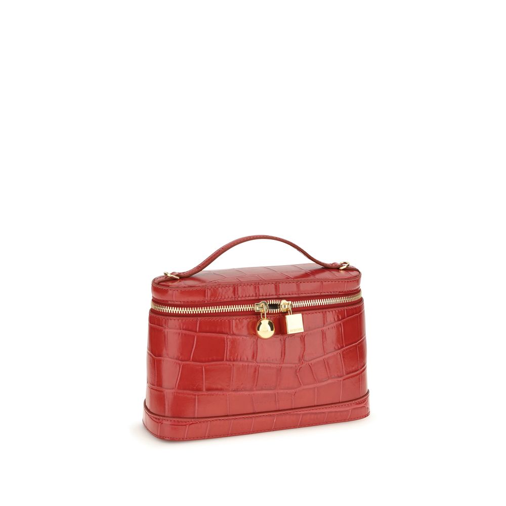 Jacquemus Schultertasche aus rotem Kalbsleder
